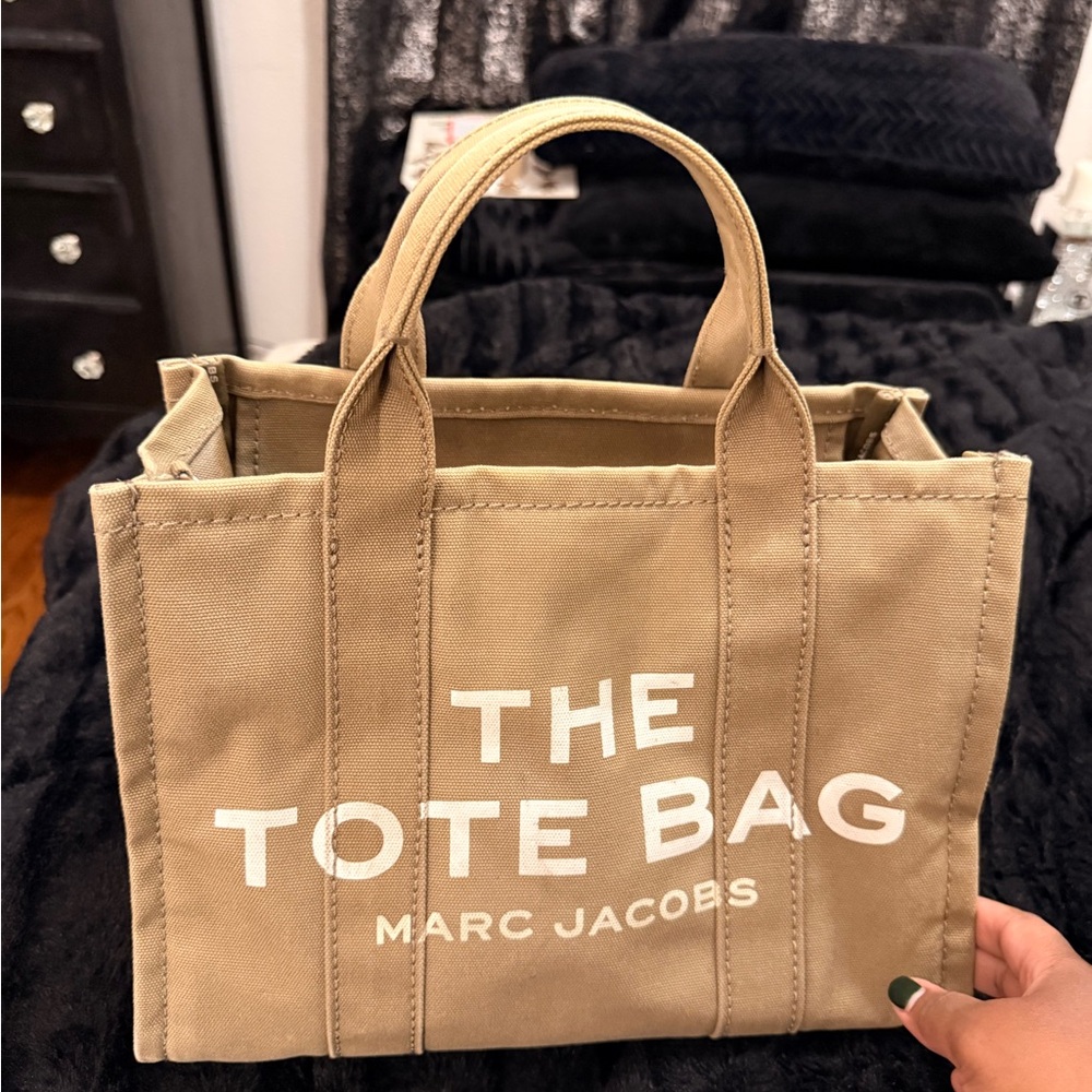 Marc Jacobs Beige Canvas Tote Bag